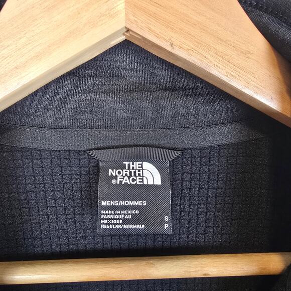 The North Face Mens Size S Cedar Trail Grid Fleece Full Zip Jacket Black - Picture 3 of 4